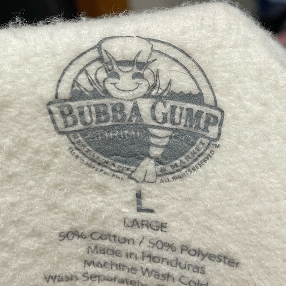 Bubba Gump Cream Hoodie, Size Large - Picture 4 of 5